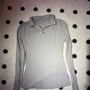 Women's Gray Long Sleeve Top